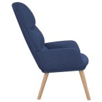 vidaXL Scaun de relaxare, albastru, material textil