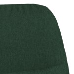 vidaXL Scaun de relaxare, verde închis, material textil