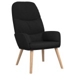 vidaXL Scaun de relaxare, negru, material textil vidaXL Scaun de relaxare, negru, material textil