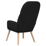 vidaXL Scaun de relaxare, negru, material textil vidaXL Scaun de relaxare, negru, material textil