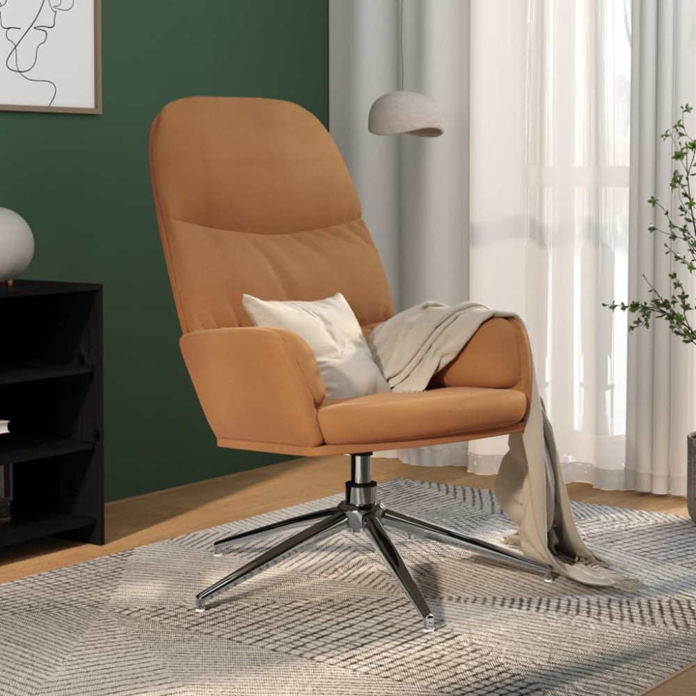 vidaXL Scaun de relaxare, gri taupe, piele întoarsă artificială