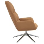vidaXL Scaun de relaxare, gri taupe, piele întoarsă artificială