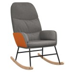 vidaXL Scaun balansoar, gri deschis, material textil vidaXL Scaun balansoar, gri deschis, material textil