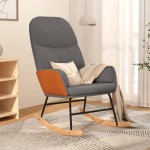 vidaXL Scaun balansoar, gri deschis, material textil vidaXL Scaun balansoar, gri deschis, material textil