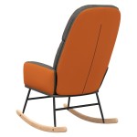vidaXL Scaun balansoar, gri închis, material textil vidaXL Scaun balansoar, gri închis, material textil