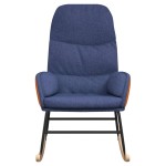 vidaXL Scaun balansoar, albastru, material textil vidaXL Scaun balansoar, albastru, material textil