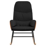 vidaXL Scaun balansoar, negru, material textil vidaXL Scaun balansoar, negru, material textil