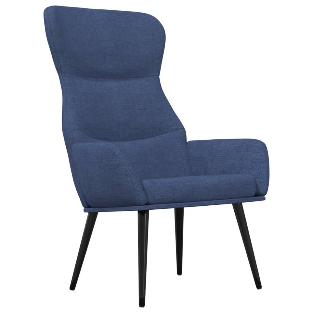 vidaXL Scaun de relaxare, albastru, material textil