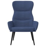 vidaXL Scaun de relaxare, albastru, material textil vidaXL Scaun de relaxare, albastru, material textil