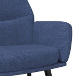 vidaXL Scaun de relaxare, albastru, material textil vidaXL Scaun de relaxare, albastru, material textil