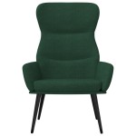 vidaXL Scaun de relaxare, verde închis, material textil