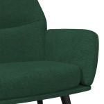 vidaXL Scaun de relaxare, verde închis, material textil