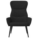 vidaXL Scaun de relaxare, negru, material textil