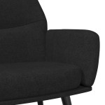 vidaXL Scaun de relaxare, negru, material textil