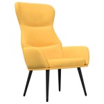 vidaXL Scaun de relaxare, galben muștar, material textil