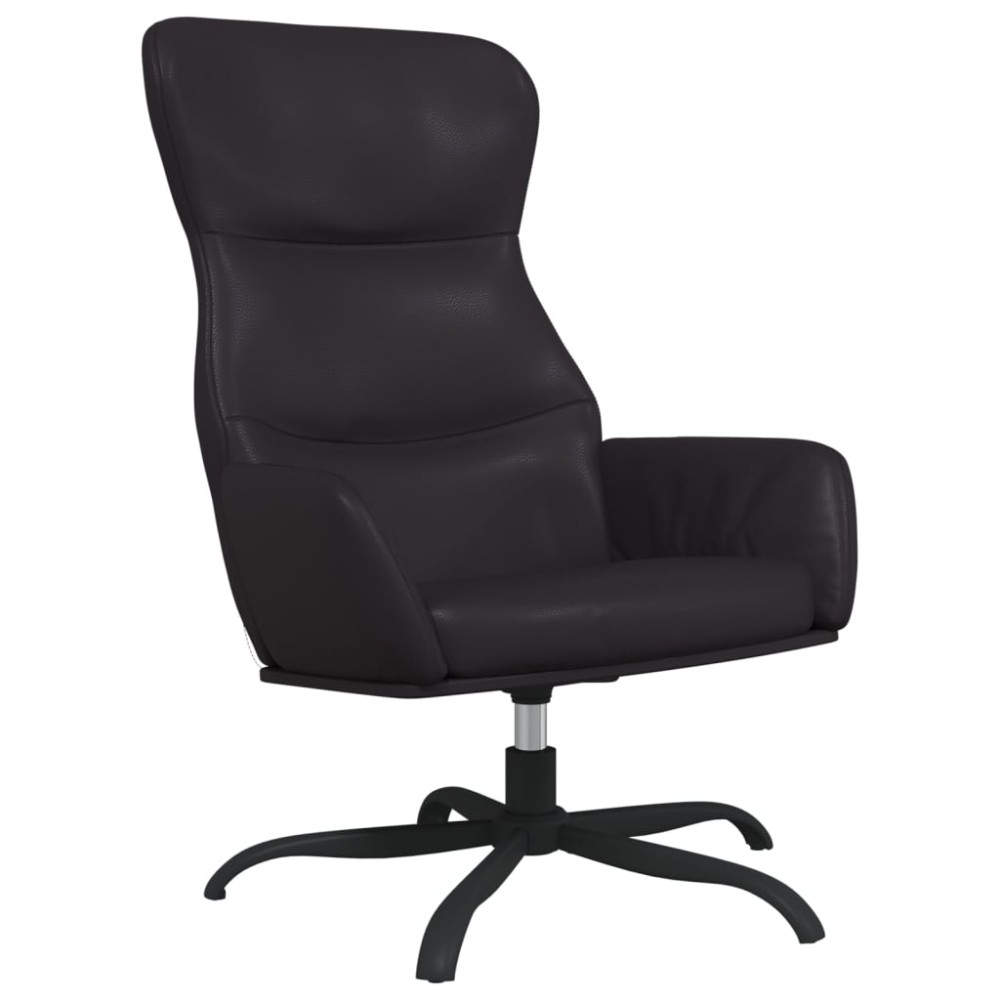 vidaXL Scaun de relaxare, negru, piele ecologică