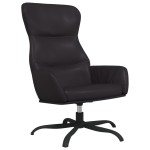 vidaXL Scaun de relaxare, negru, piele ecologică