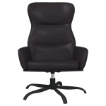 vidaXL Scaun de relaxare, negru, piele ecologică