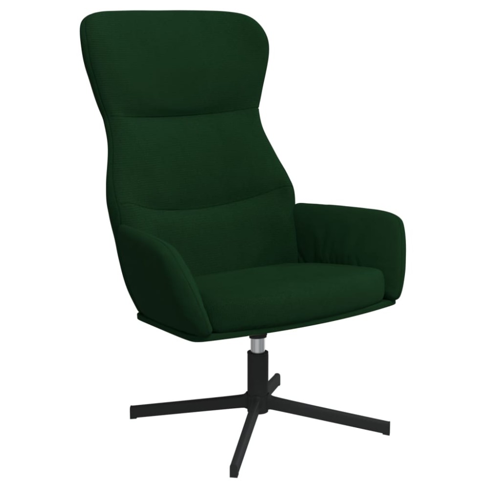 vidaXL Scaun de relaxare, verde închis, catifea