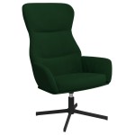 vidaXL Scaun de relaxare, verde închis, catifea vidaXL Scaun de relaxare, verde închis, catifea