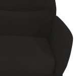 vidaXL Scaun de relaxare, negru, catifea vidaXL Scaun de relaxare, negru, catifea