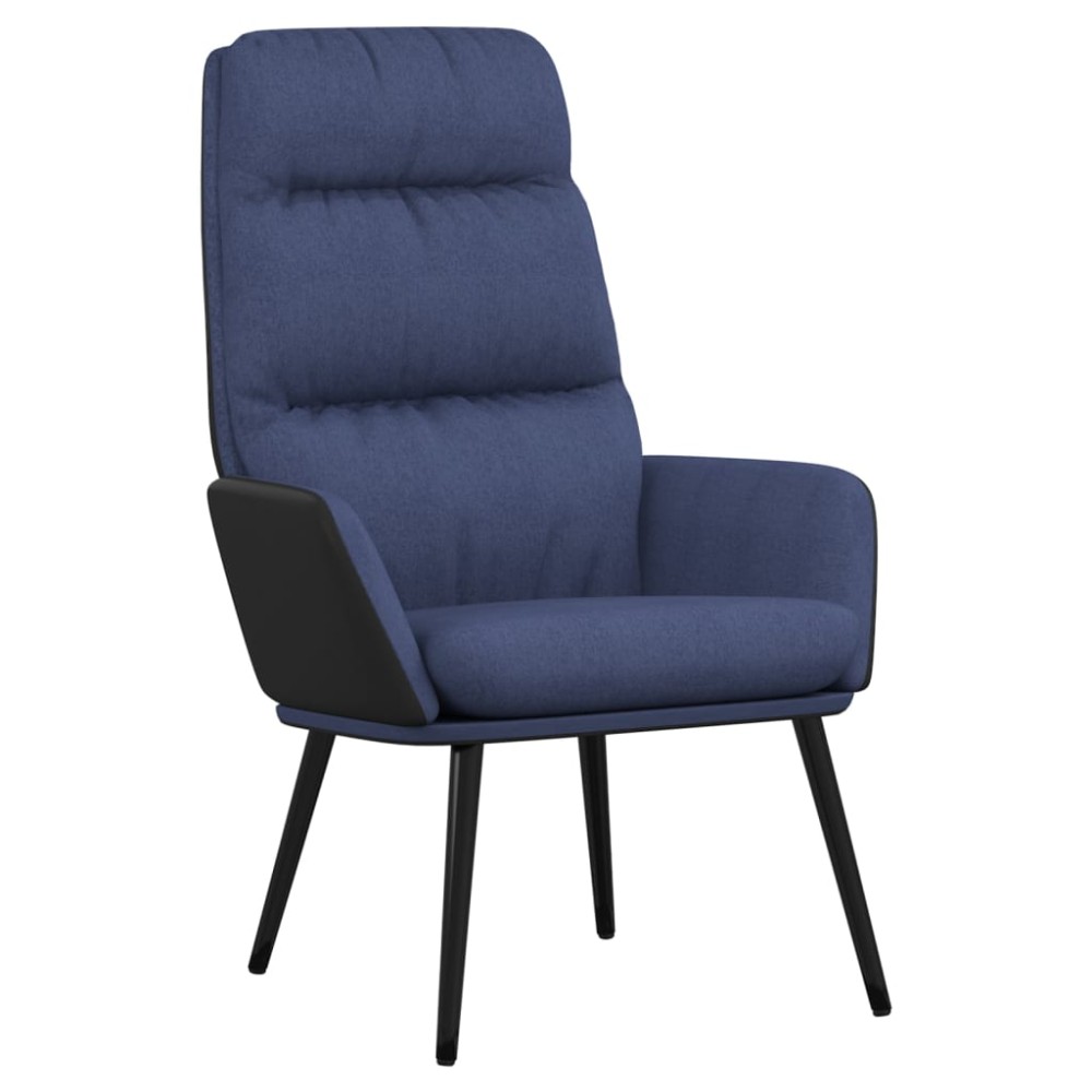 vidaXL Scaun de relaxare, albastru, material textil
