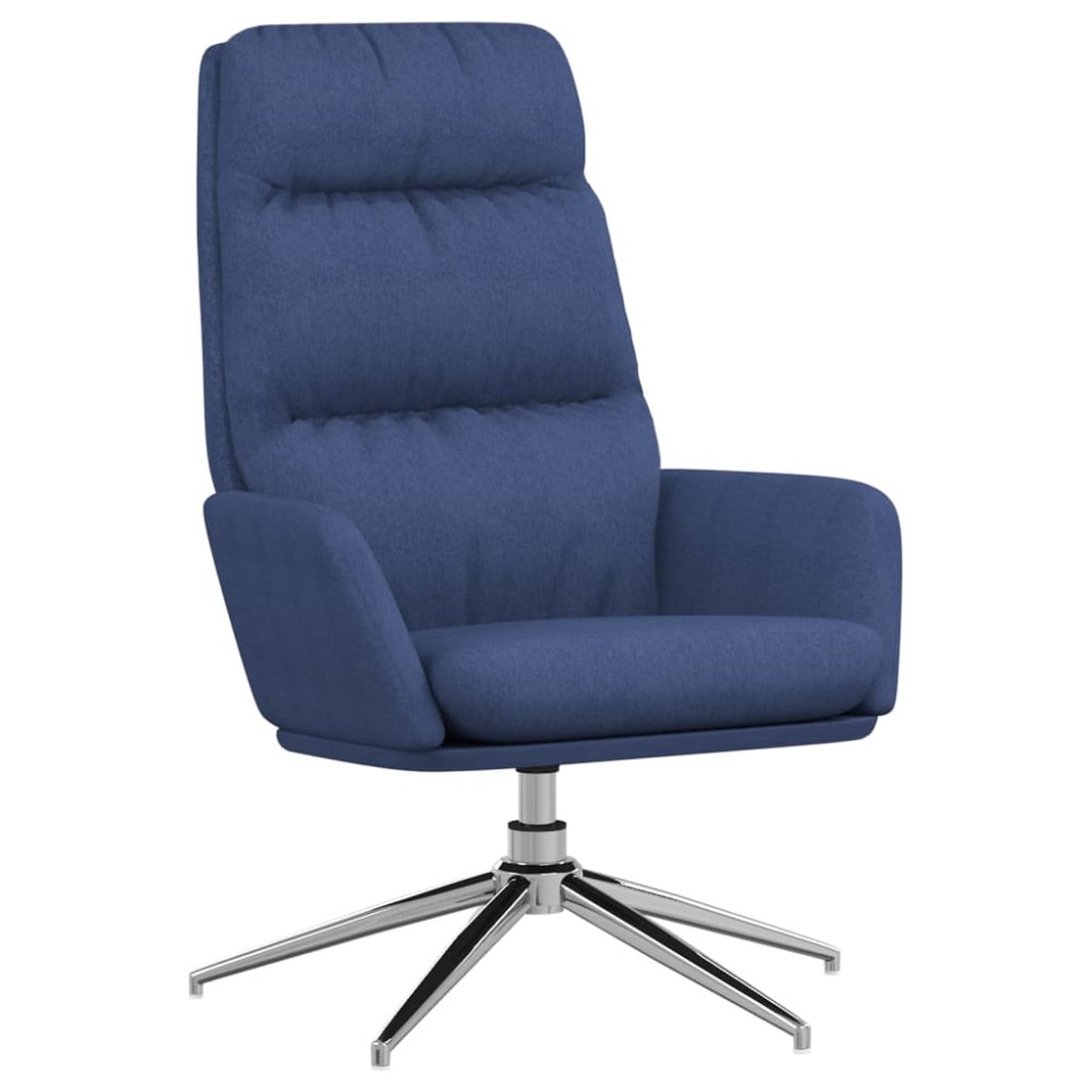 vidaXL Scaun de relaxare, albastru, material textil