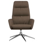 vidaXL Scaun de relaxare, gri taupe, material textil