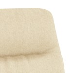 vidaXL Scaun de relaxare, crem, material textil