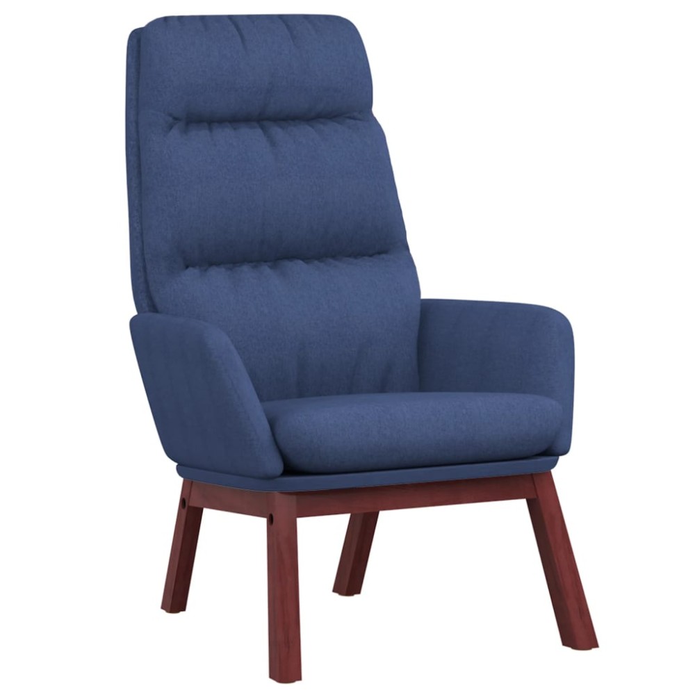 vidaXL Scaun de relaxare, albastru, material textil