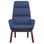 vidaXL Scaun de relaxare, albastru, material textil