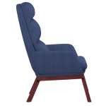 vidaXL Scaun de relaxare, albastru, material textil