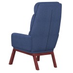vidaXL Scaun de relaxare, albastru, material textil