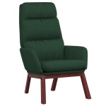 vidaXL Scaun de relaxare, verde închis, material textil