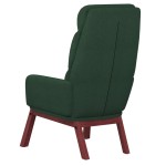 vidaXL Scaun de relaxare, verde închis, material textil