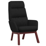 vidaXL Scaun de relaxare, negru, material textil vidaXL Scaun de relaxare, negru, material textil