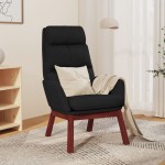 vidaXL Scaun de relaxare, negru, material textil vidaXL Scaun de relaxare, negru, material textil