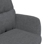 vidaXL Scaun de relaxare, gri închis, material textil