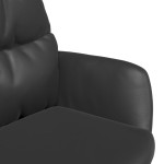 vidaXL Scaun de relaxare, negru, piele ecologică
