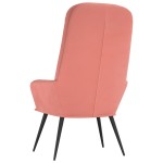 vidaXL Scaun de relaxare, roz, catifea