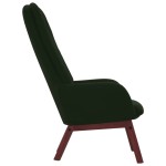 vidaXL Scaun de relaxare, verde închis, catifea