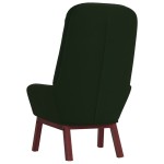 vidaXL Scaun de relaxare, verde închis, catifea