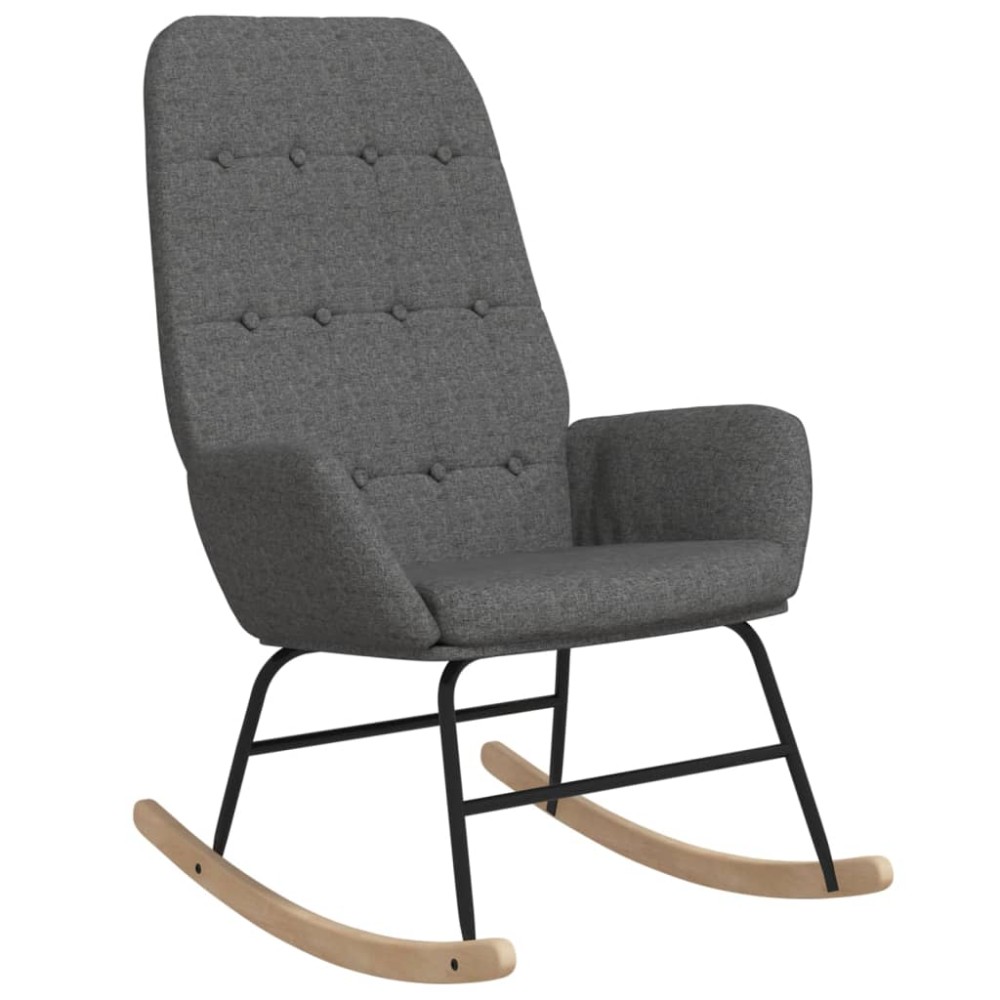 vidaXL Scaun balansoar, gri deschis, material textil