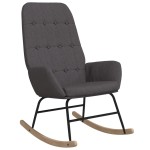 vidaXL Scaun balansoar, gri închis, material textil vidaXL Scaun balansoar, gri închis, material textil