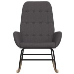 vidaXL Scaun balansoar, gri închis, material textil vidaXL Scaun balansoar, gri închis, material textil