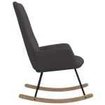 vidaXL Scaun balansoar, gri închis, material textil vidaXL Scaun balansoar, gri închis, material textil