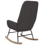 vidaXL Scaun balansoar, gri închis, material textil vidaXL Scaun balansoar, gri închis, material textil