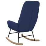 vidaXL Scaun balansoar, albastru, material textil