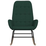 vidaXL Scaun balansoar, verde închis, material textil