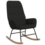 vidaXL Scaun balansoar, negru, material textil vidaXL Scaun balansoar, negru, material textil